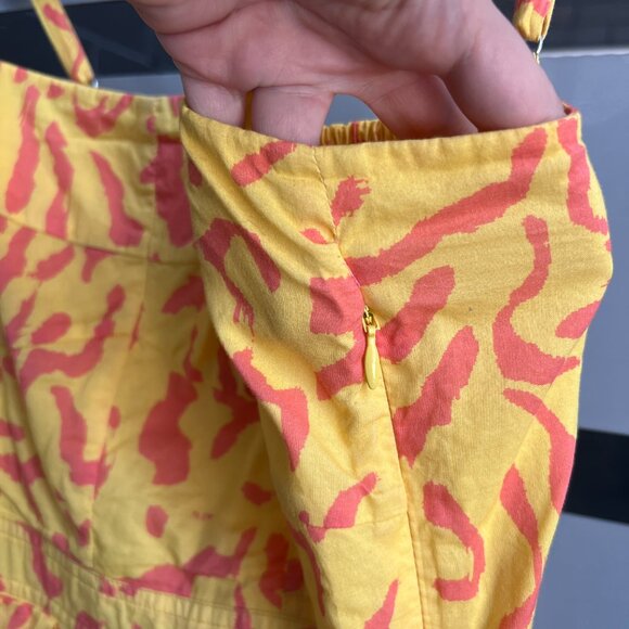 Derek Lam Collective Yellow Scribble Dress Size IT 40 - Picture 7 of 7